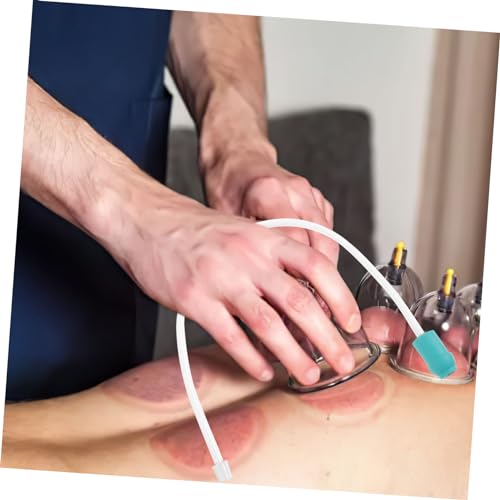 Holibanna: Manguera de extensión universal para ventosas, 5 piezas, tubo de vacío resistente de plástico para máquina de ventosas, accesorio para terapia y masaje miniatura 5