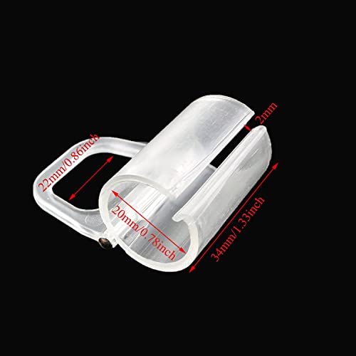 Pzrt Lifting Clamp Pull Cordless Roller Blinds Shades Transparent Handle Pull Fit 20Mm Rod For Roller Shades Window Blinds Rolling Curtain Accessories #TOP2