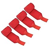 4 Vendas De Pierna De Caballo, Vendajes Veterinarios Para Caballos Autoadhesivas Transpirables Versátiles Vendajes Para Las Patas De Las Ovejas Para Proteger Las Piernas De Los Caballos Y Vacas (Rojo)