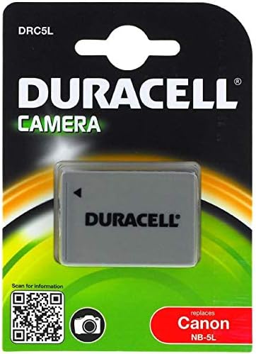 Duracell Premium Analog Canon NB-5L Battery for ixus 800 PowerShot S100 SX200 3.7V 820mAh