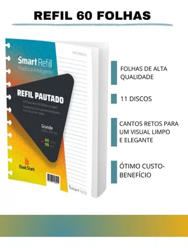 Refil Pautado Para Caderno Inteligente 60 Folhas- 11 Discos