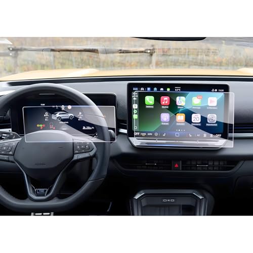 [Pack of 2] GAFAT Compatible with VW T-Roc 2026 2027 Navigation + Cockpit Pro Protective Film Made of Glas, 12.9" + 10.25" for New T ROC ii 2 Life Style R-Line Accessories, Shockproof, 9H Anti-Scratch
