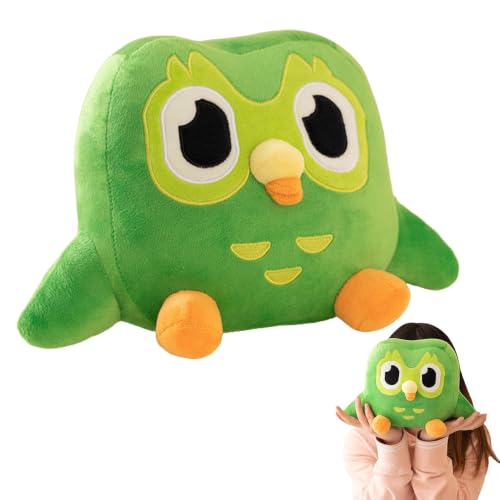 NKFBEV Vert Owl Plush, Vert Owl Jouet en Peluche, Soft Owls Stuffed Animal Cuddly Toy, Peluche Hibou Verts, Chouette Jouet Peluche, Animaux Jouet Hibou, Oreillers en Peluche Cadeau pour Les Enfants