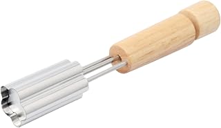 Juego de cortadores de galletas ergonómicos de acero inoxidable con mango de madera, forma de corazón, flor, estrella, herramienta para hornear para cocinas y panaderías domésticas, fácil de limpiar y
