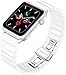 Produktbild MaKTech Keramik GliederarmBand Kompatibel mit Apple Watch Series 9/Ultra 2/SE/8/7/2023 (41mm/40mm,Wei)