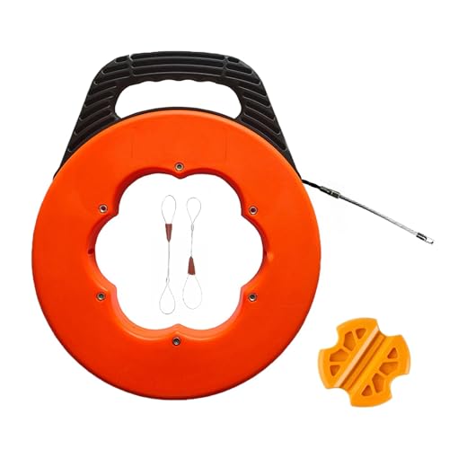 Electrical Fish Tape Rod Wire Puller Rod Running Push Rod Cable Puller Rope with ABS Storage Box