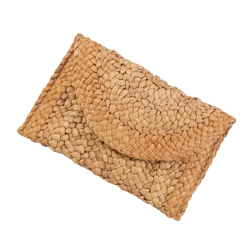 LIFKOME Beach Straw Bag Women Straw Clutch Purse Large Capacity Tote for Summer Occasions