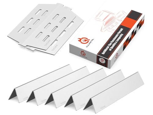 SUS304 Grill Parts for Weber Genesis 300 Series Grills - 17.5 Flavorizer Bars & Heat Deflectors for Weber Genesis E310 E320 E330 S310 S320 S330 Replacement Parts for Weber 7620 7621 7622 65055