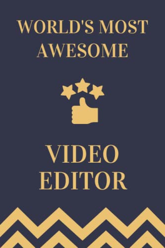 Video Editor Gifts: Lined Blank Notebook Journal, a Funny and Appreciation Thank You Gift for Video Editors to Write in