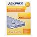 ASK Pack Custodia Materasso Premium King - con Cerniera Lampo - per Materasso da Larghezza 200cm / Altezza 30cm / Lunghezza 200cm- Ultra Forte 140µ