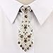 Ekoama Stylish Rhinestones Bows Tie Fashion Personality Neckties Short Luxurious Tie for Wedding Party Accessory