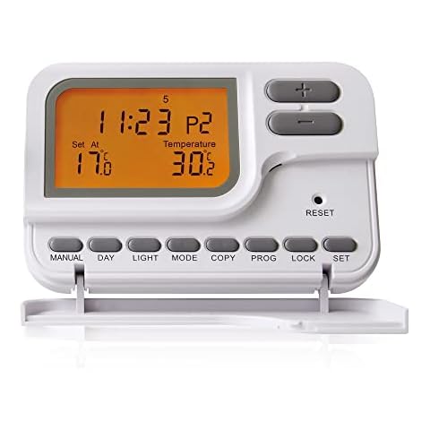 Avidsen 103953 Weekly Thermostat, White Cover