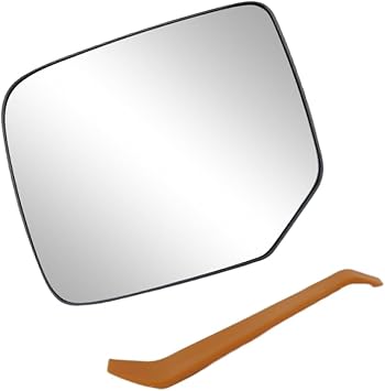 Heated Side View Mirror Glass 76253SZAA11 Compatible with Honda Pilot 2009 2010 2011 2012 2013 2014 2015 1pc Front Left