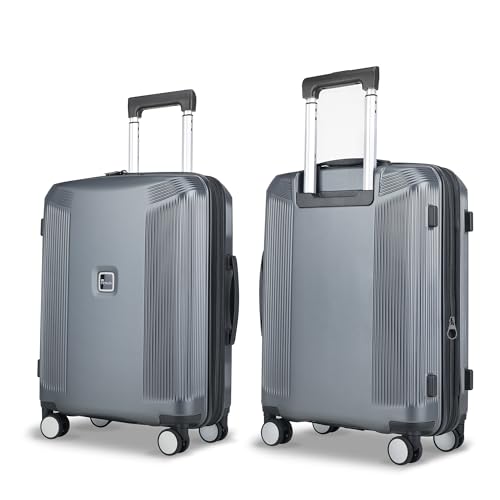 Pirtecin 20 Inch Lightweight Expandable Carry On Luggage, PC Hardside