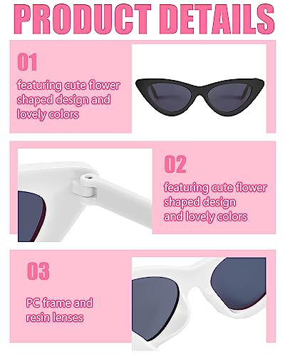 Kanayu 12 Pcs Bachelorette Sunglasses Bride Bridesmaid Sunglasses Cat Eye Sunglasses 200 Pcs Letter Beads for Wedding Favors4