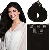 Clip-In Extensions Vivien Echthaar in Braun
