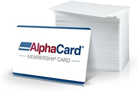 AlphaCard Fargo 400 Print YMCKOK Ribbon for DTC550 (86201) and 400 Premium Blank PVC ID Cards Bundle