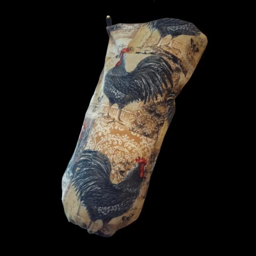 Rooster Kitchen Grocery Bag Holder Country Storage Rustic Hangable Cabinet Organization Decoration Usa Made Simple Gift Family And Friends Housewarming, Beige, 16 In #TOP5