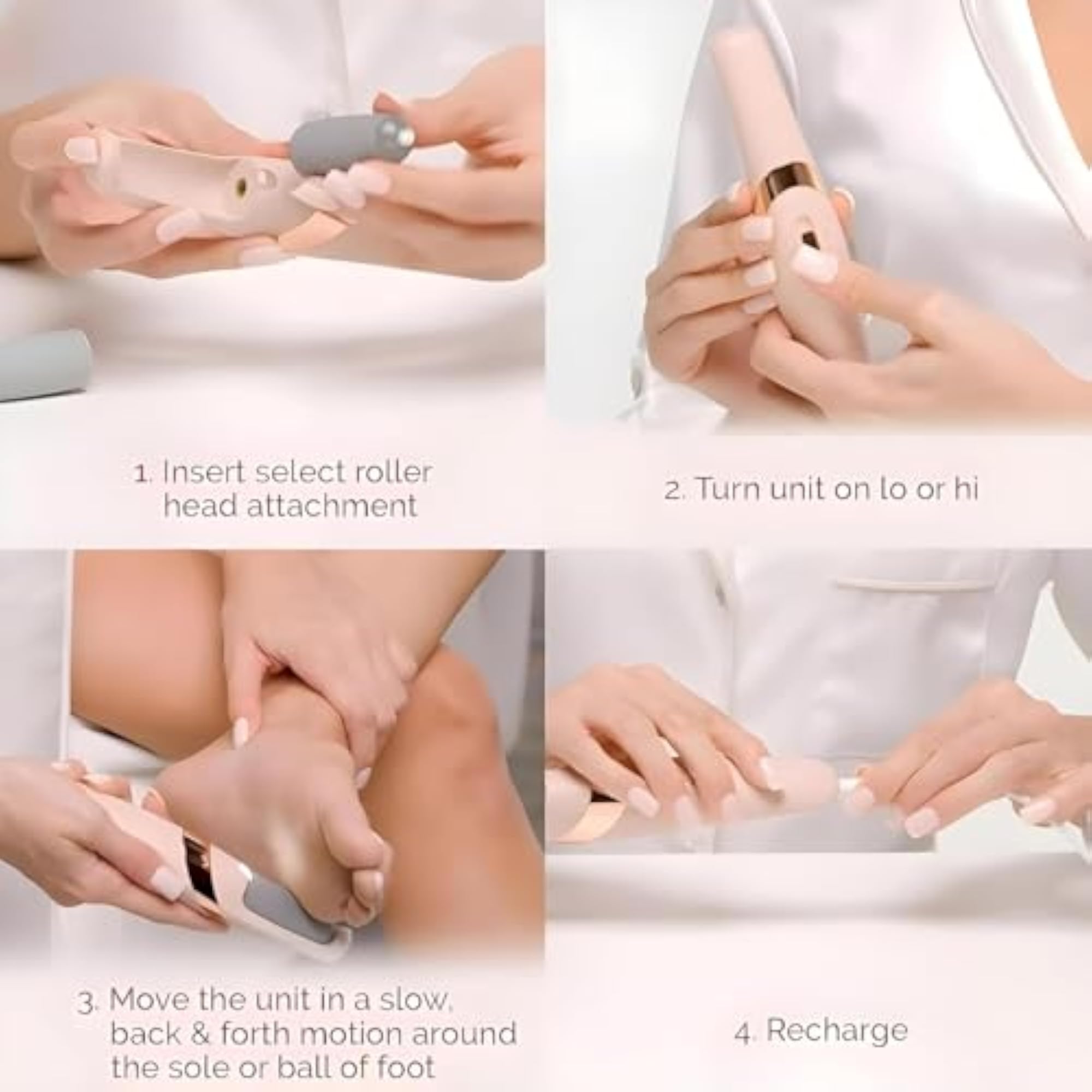 Smooth Pedicure Wand, Electric Foot Callus Remover