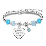 HZBLAZ Colegas Mujer Pulseras Cumpleaños Regalos Amistad Agradecimiento Jubilación Acompañar Recuerdo Navidad Distancia Acción Compañeros Trabajo Joyería Colegas Casualidad Amigas Elección