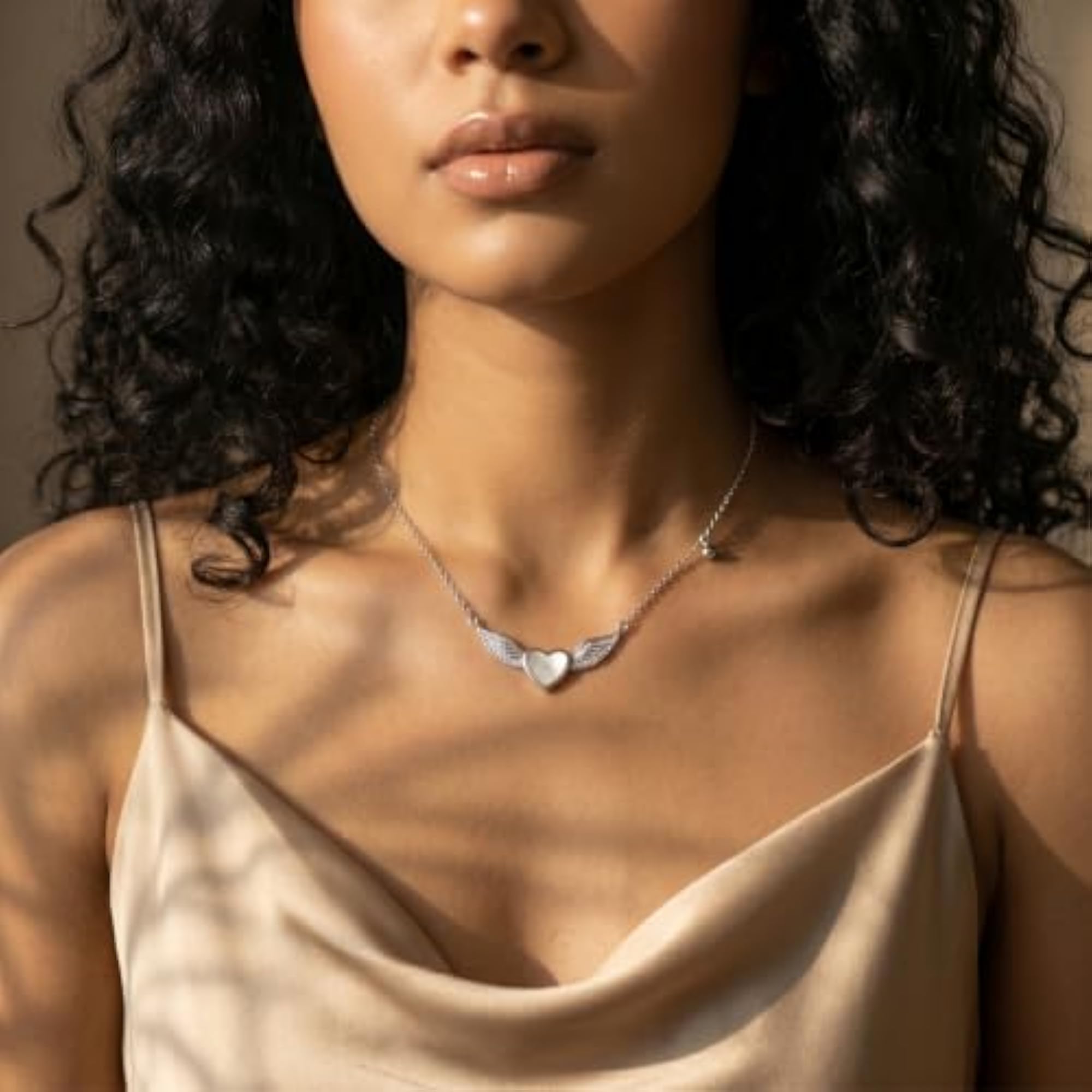 Women's 925 Sterling Silver Evil Eye Pendant Necklace, Adjustable Chain