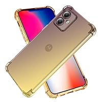 Transparente Silikon-Hülle Für Motorola Moto G14 – Dünn, Stoßfest, Mit Farbverlauf (Pink-Lila)