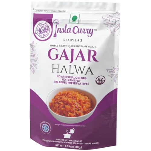 Insta Curry Gajar Halwa - Ready To Eat Indian Food Freeze