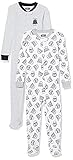 Amazon Essentials Baby Disney Star Wars Marvel Snug-Fit Cotton Footed Pajamas, 2-Pack Star Wars Tiny...