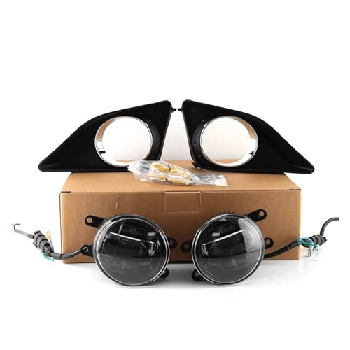 XCZPRKMXY LED DRL Daytime Running Light Front Bumper Fog Lamps Assembly with Turn Signal Accessories Compatible with Toyota Compatible with Corolla 2009 2010