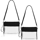 Verstellbarer Gurt und abnehmbares Armband: Der Schultergurt ist zwischen 28 und 55 Zoll lang. Sie können die Tasche als Umhängetasche oder Umhängetasche tragen. Sie können es als Handtasche mit der 7,3 Zoll Handschlaufe verwenden; Die Träger der durchsichtigen Tasche sind abnehmbar, um Ihren persönlichen Bedürfnissen gerecht zu werden