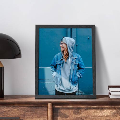 Image of upsimples 11x14 Picture Frame, Wall Gallery Photo Frames with Engineered Wood, Black 2 Pack