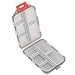 Yeeho Pill Case - Portable Supplements Tablet Container Box with 10 Compartments - Medicine Capsule Vitamin Foldable Organizer Dispenser Holder Storage for Travel Trip Pocket Purse - Clear Black