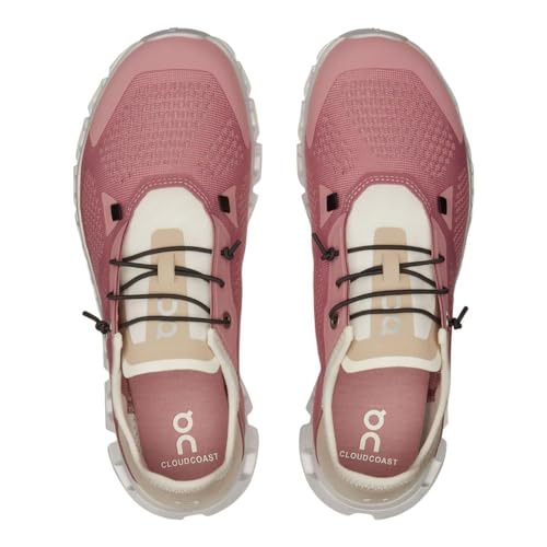 On Women's Cloud 5 Coast Running Shoes, Zephyr/Sand, 6.5 US3