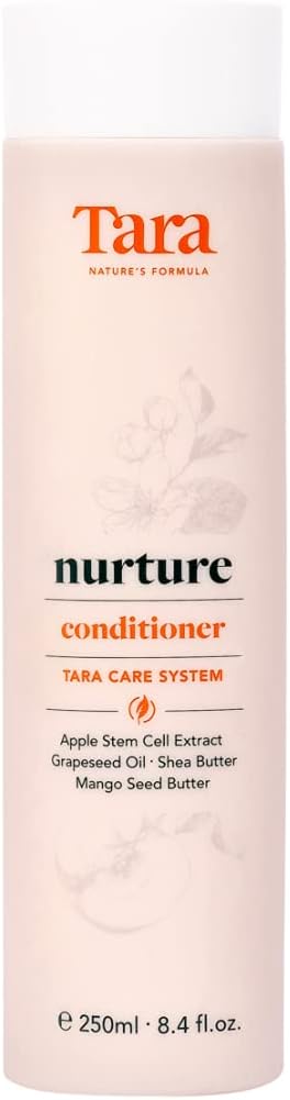Tara Nature's Formula Nurture Nourishing Conditioner. Cruelty-Free: Smooth, Soften and Strengthen with Apple Stem Cell Extract. Free from Parabens, Sulfates and Mineral Oils (8.4 Fl Oz)