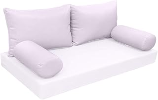 MH GLOBAL |SLIPCOVER ONLY| S2 Outdoor Bolster Backrest Pillow Covers Knife Edge Crib AD107