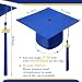 Berlune 48 Pcs Child Size 2026 Preschool Grad Caps Bulk Kindergarten Graduation Cap Grad Hats with Metal 2026 Tassel for Preschool (Blue)