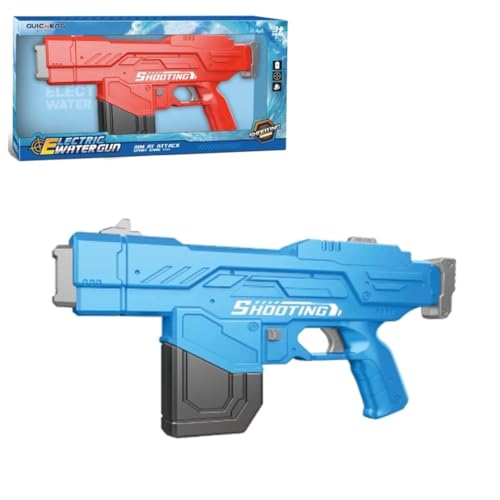 Image of Electric Water Gun: High-Performance Electric Water Gun - 7-8 Meter Shooting Range | Summer Outdoor Battle Toy for Kids & Boys Water Fights - 66606-Blue