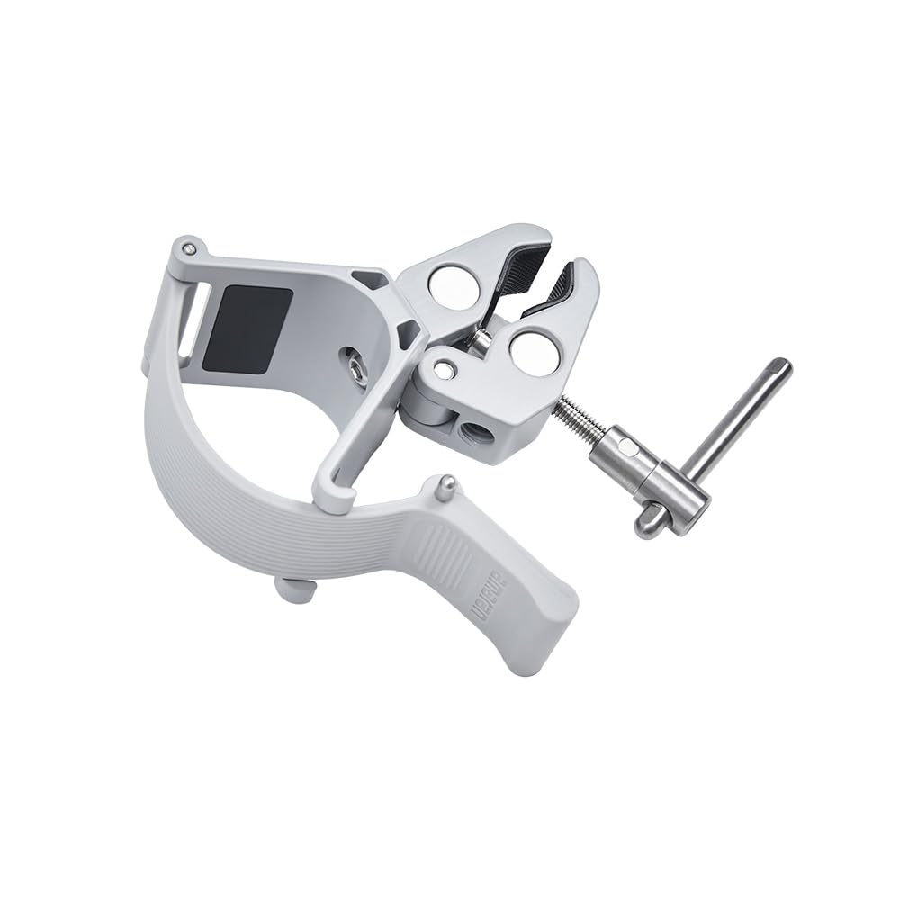 amaran Peak Light Stand Clamp – Morsetto per Batteria Peak con Cinghia in Silicone, Blocco a Rotazione, Filettatura 3/8"-16 – Per Treppiedi, Supporti, Tavoli