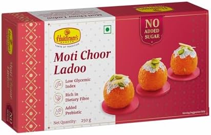Haldiram's Nagpur Sugar Free Motichoor Laddu (250 gm)