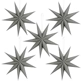 Matériau de qualité supérieure : nos étoiles en papier coloré de 30 cm sont fabriquées en papier durable de haute qualité, idéal pour la décoration de Noël.