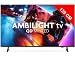 Philips Ambilight 55MLED910 'The Xtra' Mini LED 4K Smart TV, 55 Inch Screen with P5 Perfect Picture Engine Ultra HD, Titan OS, Dolby Vision and Dolby Atmos Sound