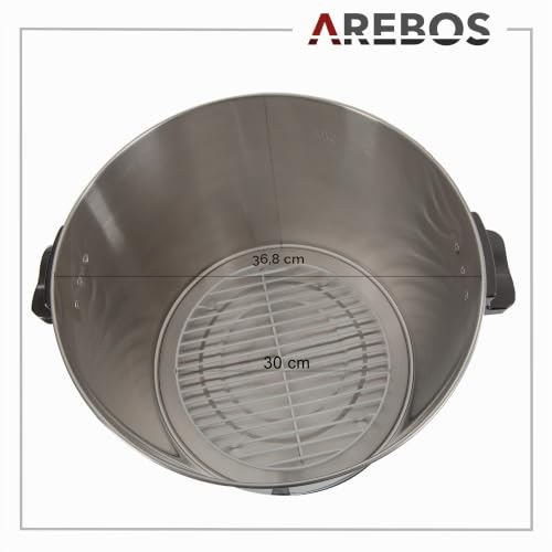 Miniatura 7 de Arebos Cocedero De Conservas 1800 W Olla Envasadora 28 L Incl. Temporizador Y Termostato Ajuste Continuo De La Temperatura 30-110 C Temporizador 20-120 Min.
