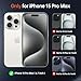 Kiresen Designed for iPhone 15 Pro Max Case - Upgraded Camera Protection - Soft Microfiber Lining Inside - Silicone Shockproof Protective Phone Case 6.7