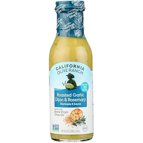 CALIFORNIA OLIVE RANCH Roasted Garlic Dijon & Rosemary Marinade & Sauce, 10 FZ Cover