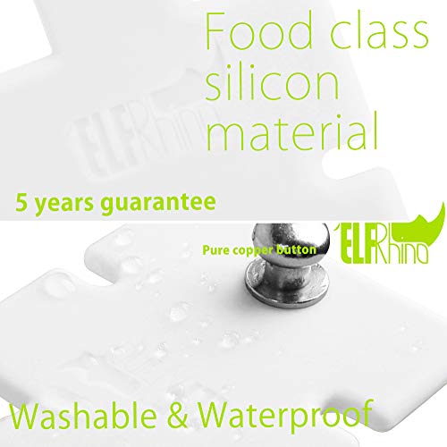 Elfrhino Silicone Earphone Organizer Earphone Wrap Winder Headphone Cord Organizer Wrap Winder Manager/Cable Winder(White, 1 Piece) #TOP4