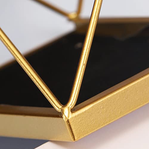 Wsklinft Photo Frame Gift Five-Pointed Star/Heart Shaped Desktop Display Metal Picture Decorative Frame For Bedroom Pentagram S #TOP2