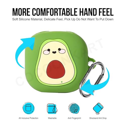 Image of Cartoon Silicone Case Cover for Samsung Galaxy Buds Core (2025) (Avocadoo)