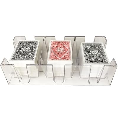 Yuanhe 9 Deck Clear Canasta Playing Card Tray