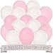 Little Miracle Girl Pink & Gray Cross - Confetti and Balloon Party Decorations - Combo Kit