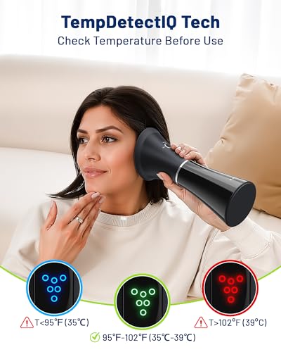 upgraded ear wax removal with one-piece waste tank safe cleaner with water temperature sensor effective ear irrigation kit amp usb-a to c cable ipx7 black